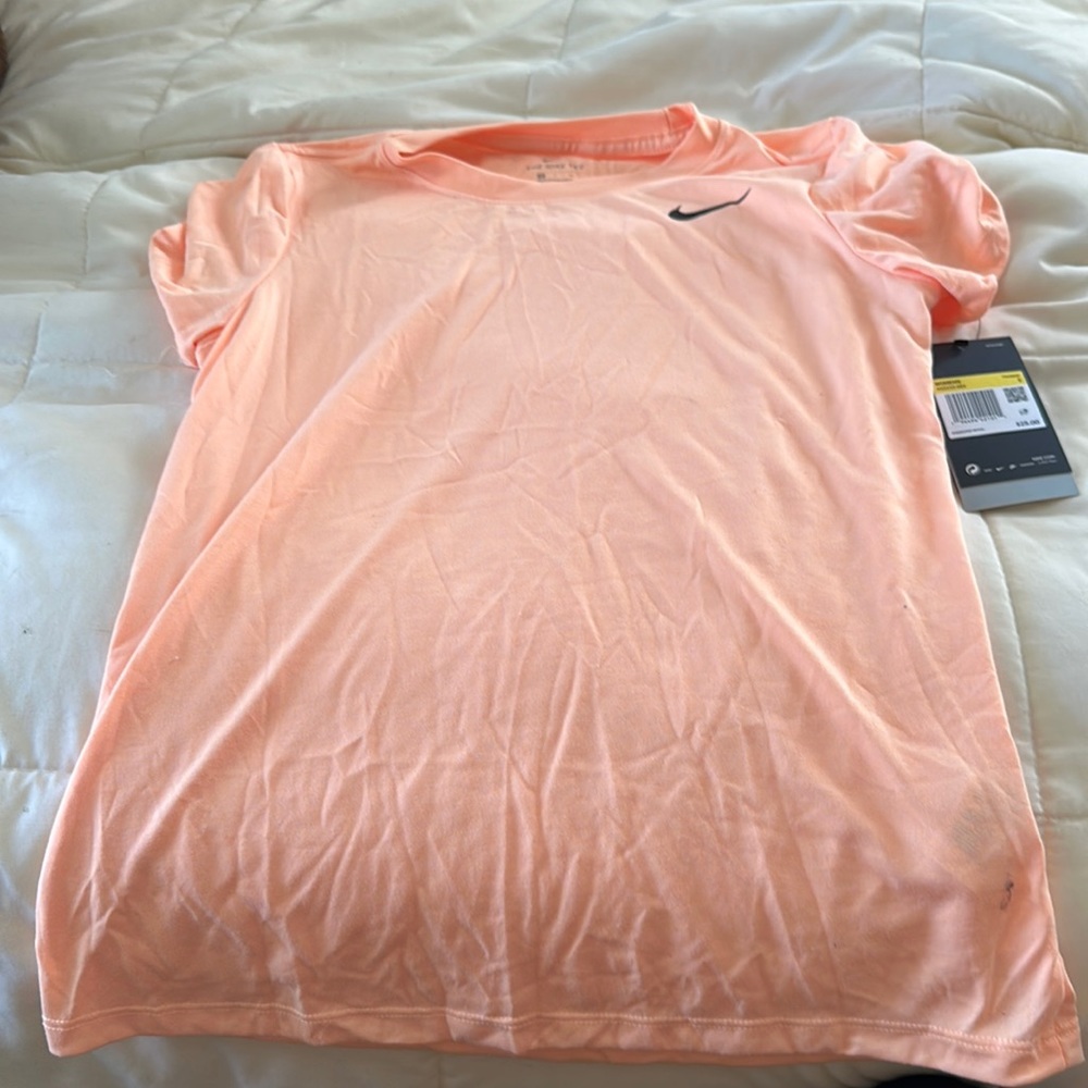 The Nike Tee In Neon Orange